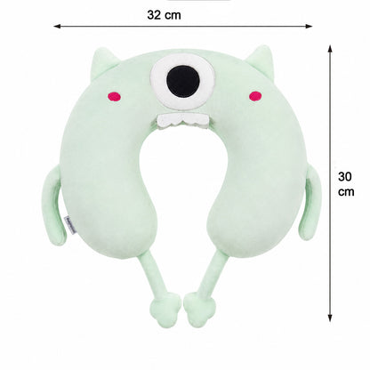 Mix Design Travel Neck Pillow U Shape Soft Head Support Cushion (1 Pc)