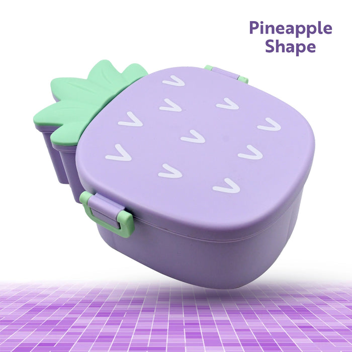 5495 Pineapple Shaped Lunch Box with Compartments Lunch Food Container with Box Portable Lid School & Kids Lunch Box