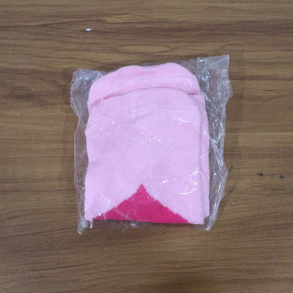 Cute Heart Print Ankle-Length Socks (1 Pair)