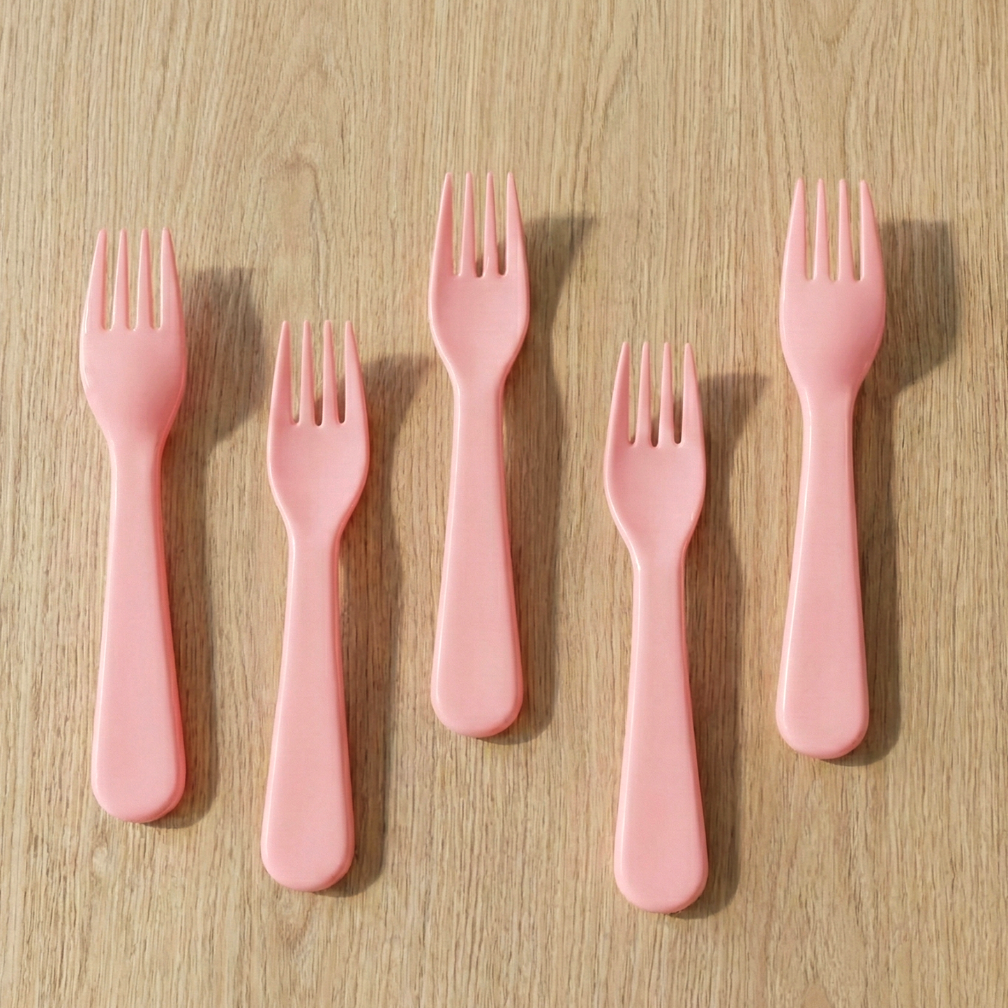 Plastic Fork Spoon,  Baby Fork Spoon Dessert Spoon (5pc set)