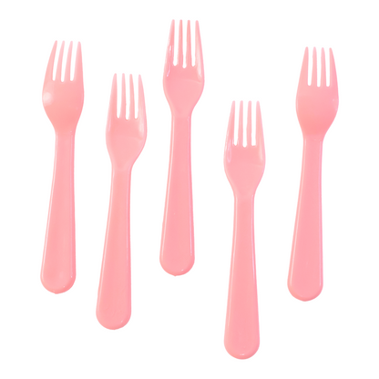 Plastic Fork Spoon,  Baby Fork Spoon Dessert Spoon (5pc set)