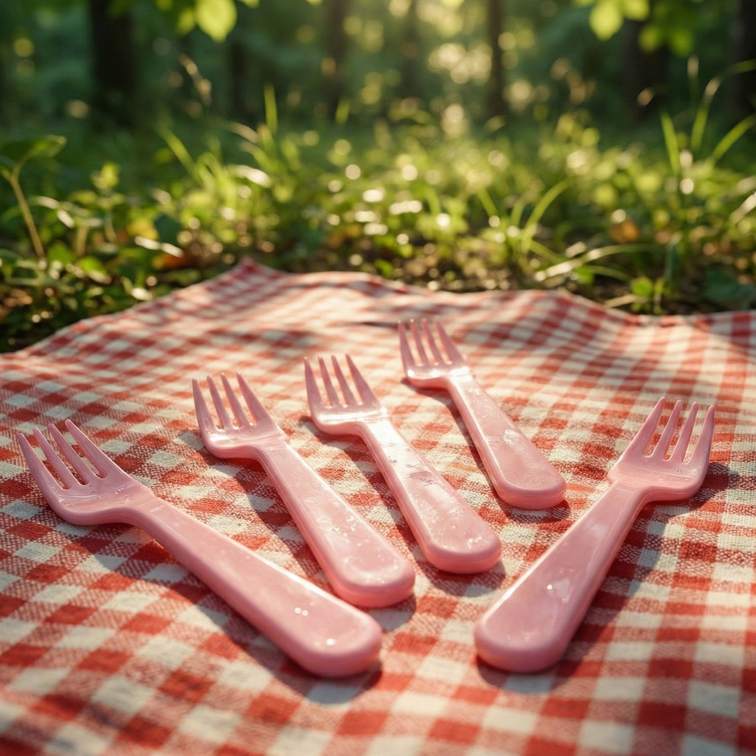 Plastic Fork Spoon,  Baby Fork Spoon Dessert Spoon (5pc set)