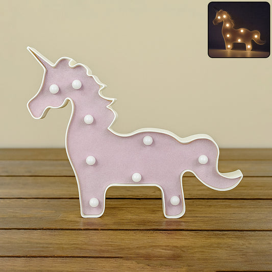 Magical Unicorn Shaped LED Decorative Night Light (1 Pc)