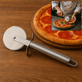 Stainless Steel Pizza Cutter – Sharp Rotary Blade & Ergonomic Handle