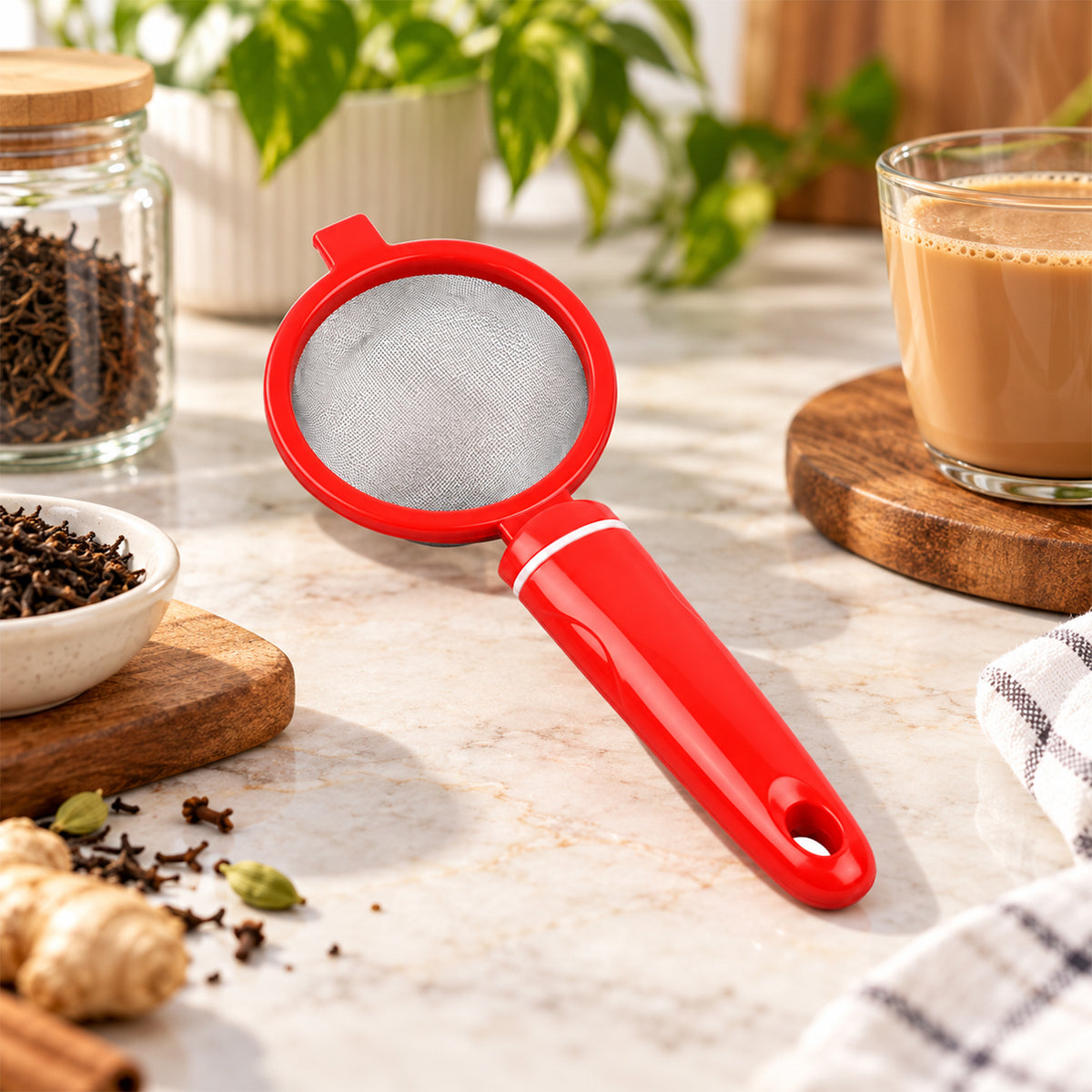 Plastic Chai Chalni – Fine Mesh Sieve Filter for Tea | Siplix