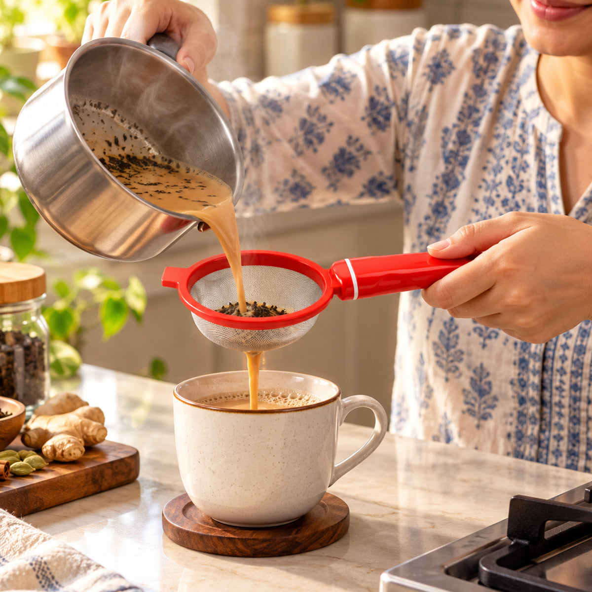 Plastic Chai Chalni – Fine Mesh Sieve Filter for Tea | Siplix