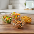 Clear Serving Bowl Set – 4 Durable Multipurpose Bowls