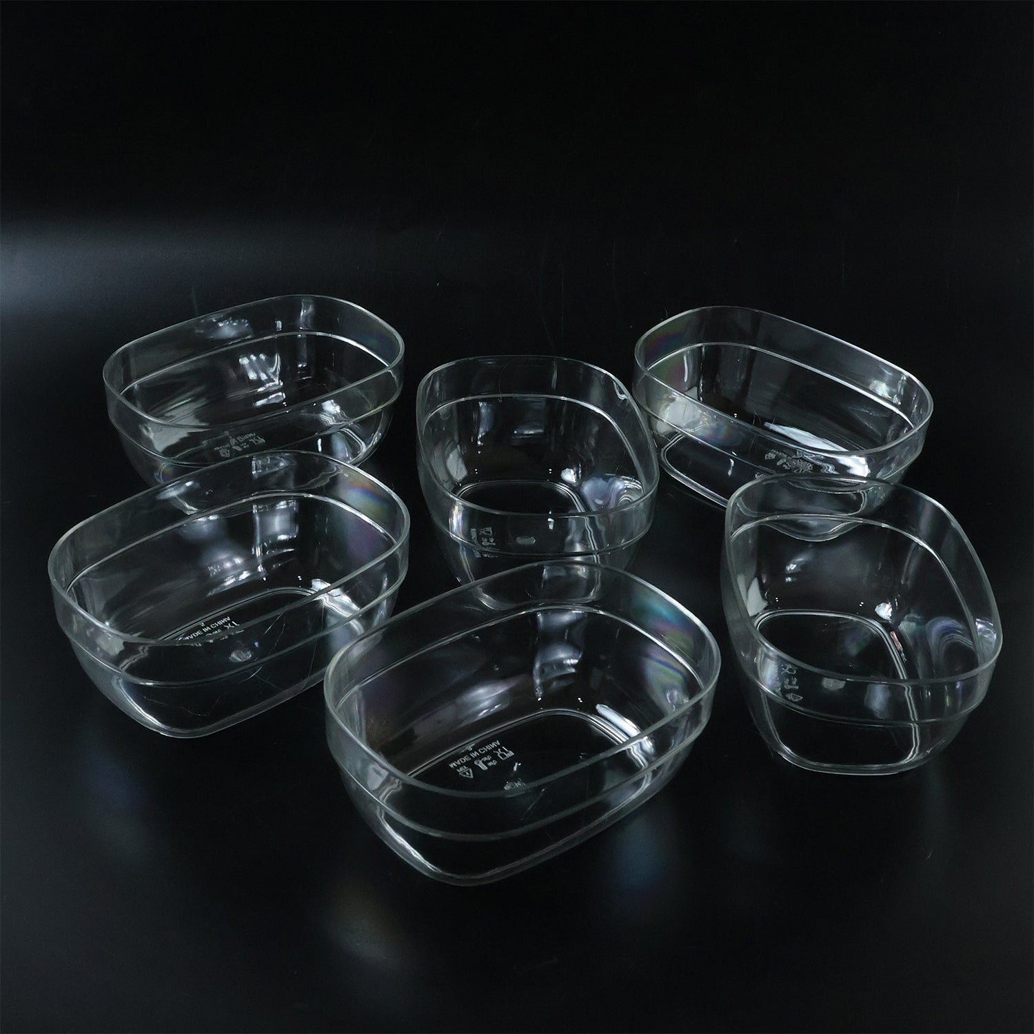 Multipurpose Transparent Serving & Storage Bowls Set (6 Pc Set)