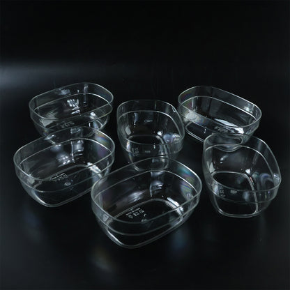 Multipurpose Transparent Serving & Storage Bowls Set (6 Pc Set)