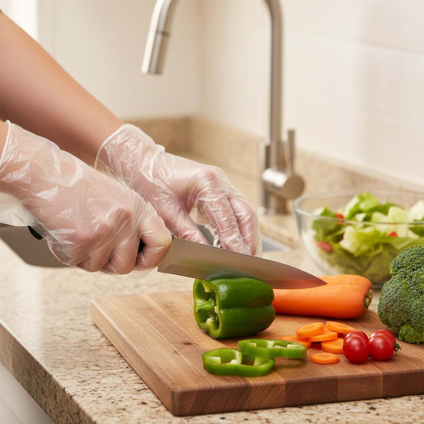 Disposable gloves for food handling