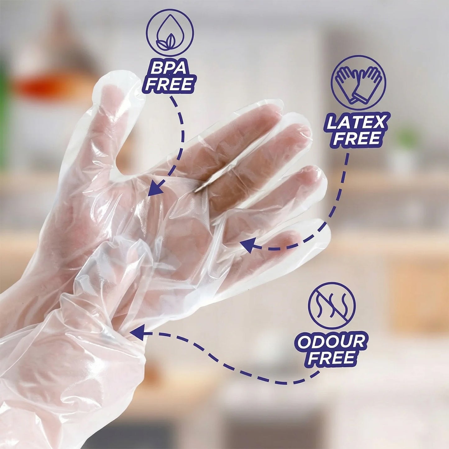 Pack of Disposable Plastic Gloves