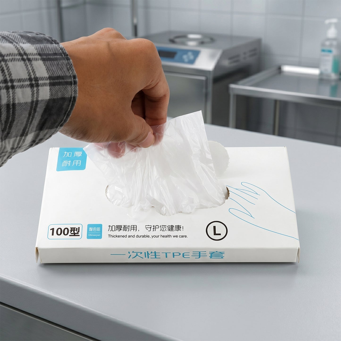 Clear Plastic Gloves Packaging