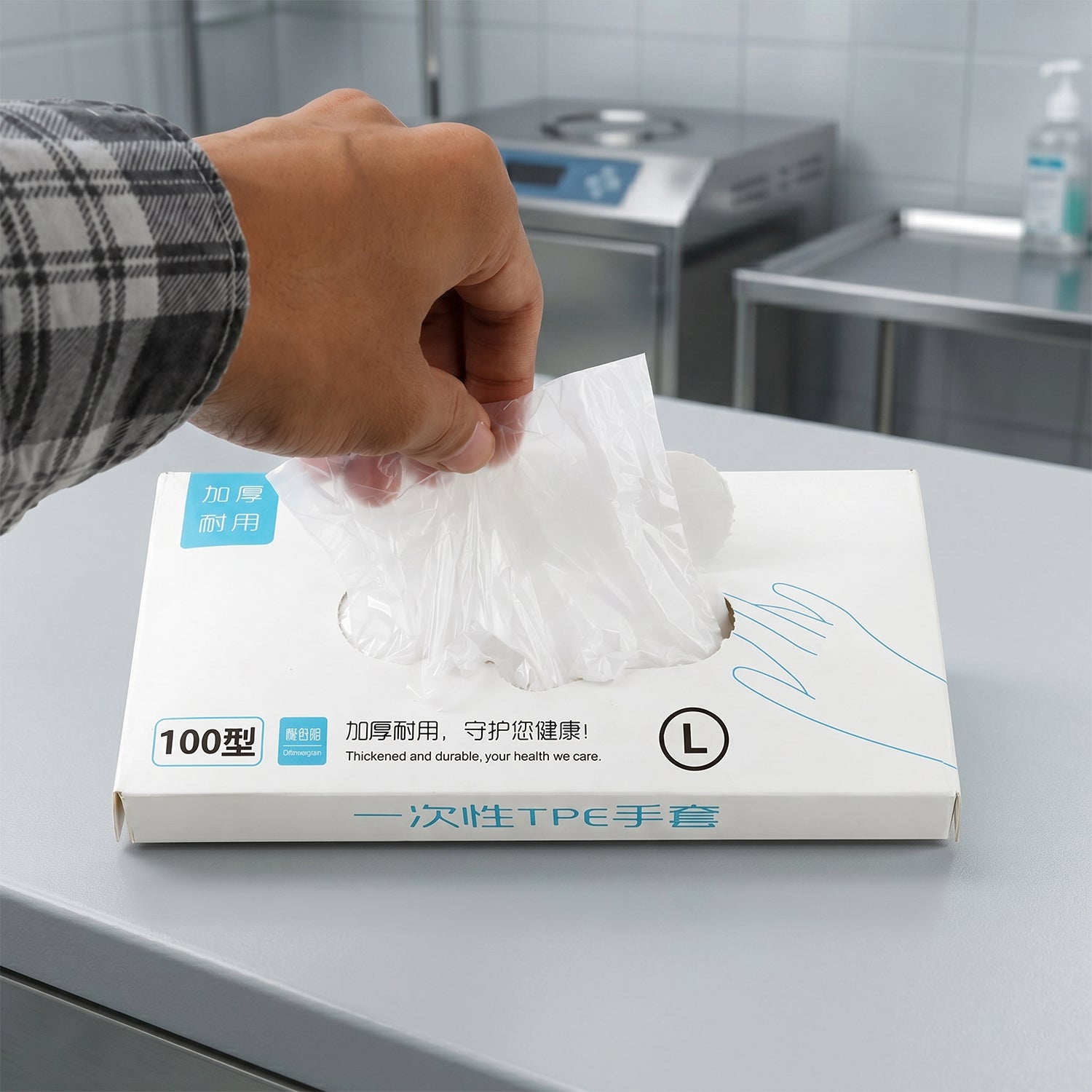 Clear Plastic Gloves Packaging
