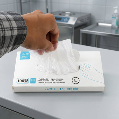 Clear Plastic Gloves Packaging