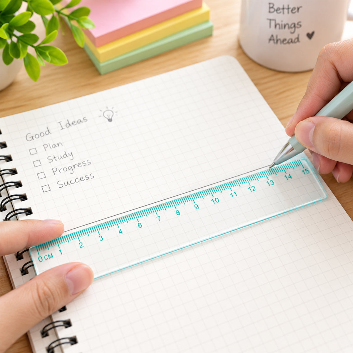 Transparent 15cm Plastic Scale – Durable and Lightweight Ruler
