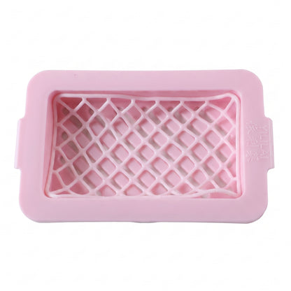 Plastic Soap Box Dish with Drain Tray for Bathroom and Kitchen (1 Pc)