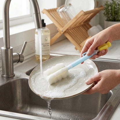 narrow bottle scrubber brush