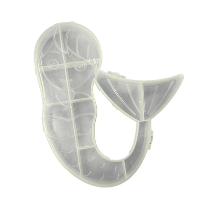 Mermaid Shape Storage Box Plastic Jewellery Organizer Multi Compartment (1 Pc)