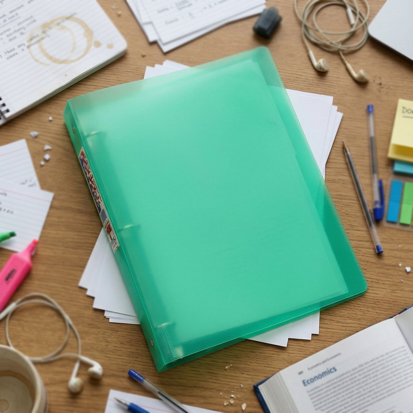 A4 Size Transparent Ring Binder File Folder 1 Pc (29.5 x 25.5 Cm)