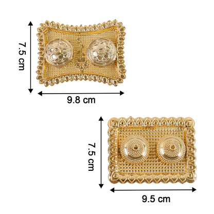Ornate Rectangular Pooja Tilak Plate - (Mix Design / 1 Pc)