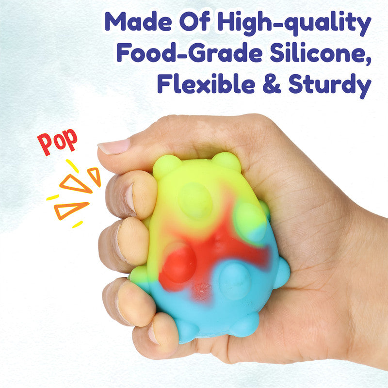 Aditi LED Pop-It Stress Ball for Kids & Adults – Light-Up Squeeze Toy for Relaxation & Sensory Play