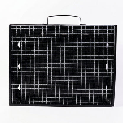 portable charcoal grill with mesh