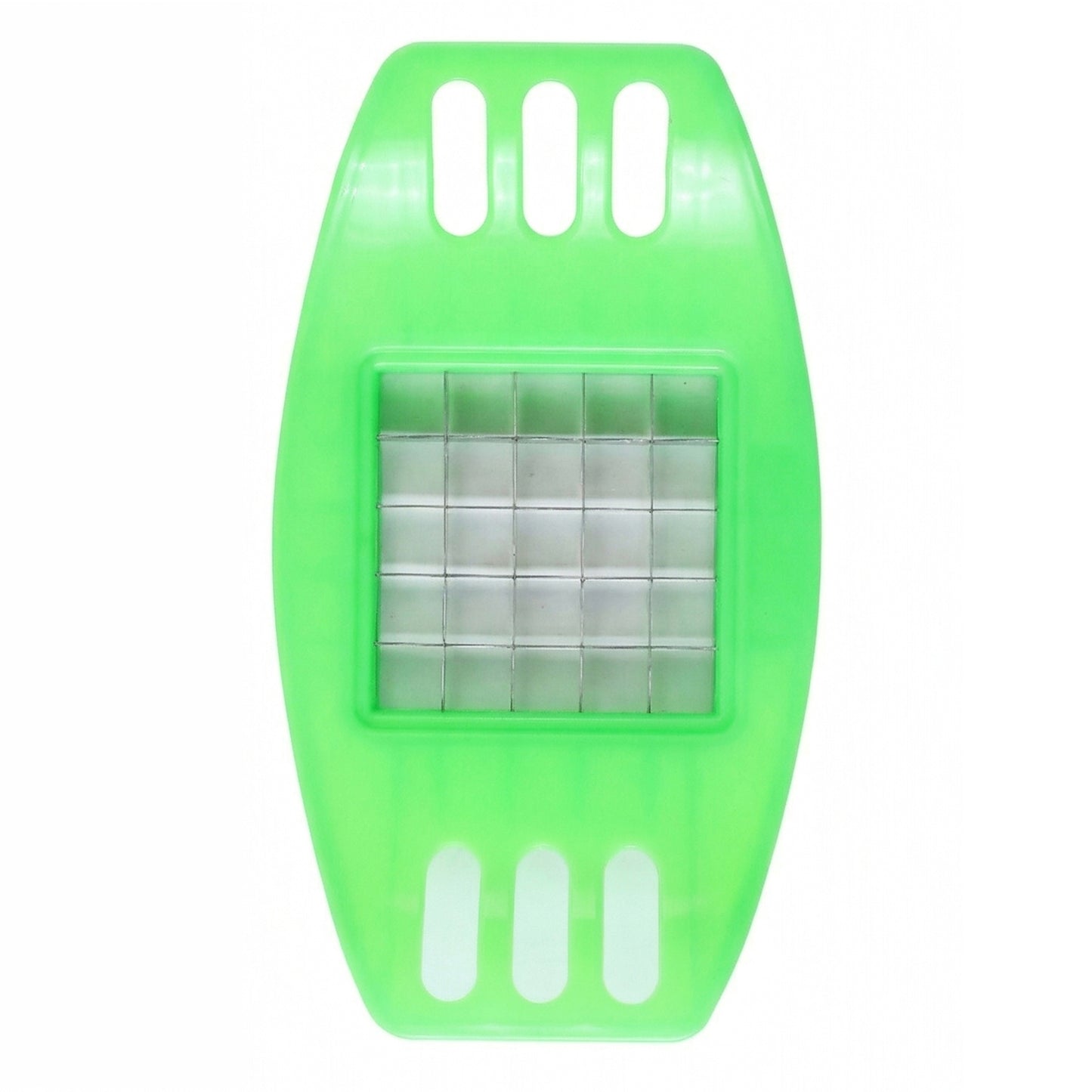 Potato cutter with potato ready to slice