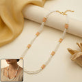 Pearl Beaded Mala Necklace – Elegant Multi-Layer Ethnic Jewelry