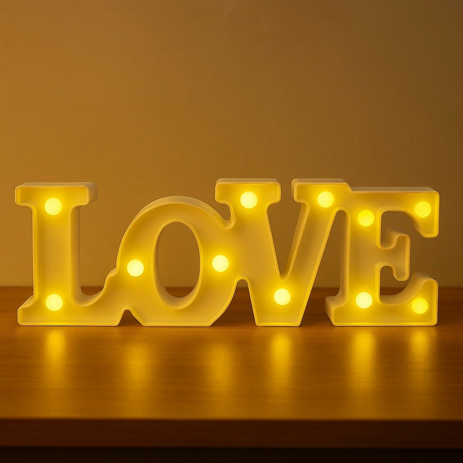 LOVE LED Marquee Letter Light Decorative Night Lamp for Home & Gifts