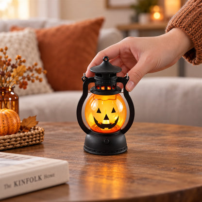 Mini Hanging Pumpkin LED Lantern Candles for Festive Home Decor (12 Pc Set)