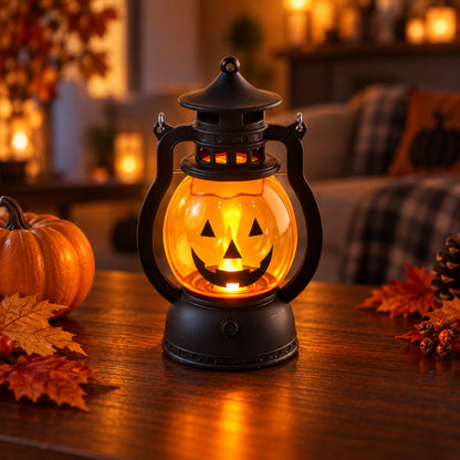 Mini Hanging Pumpkin LED Lantern Candles for Festive Home Decor (12 Pc Set)