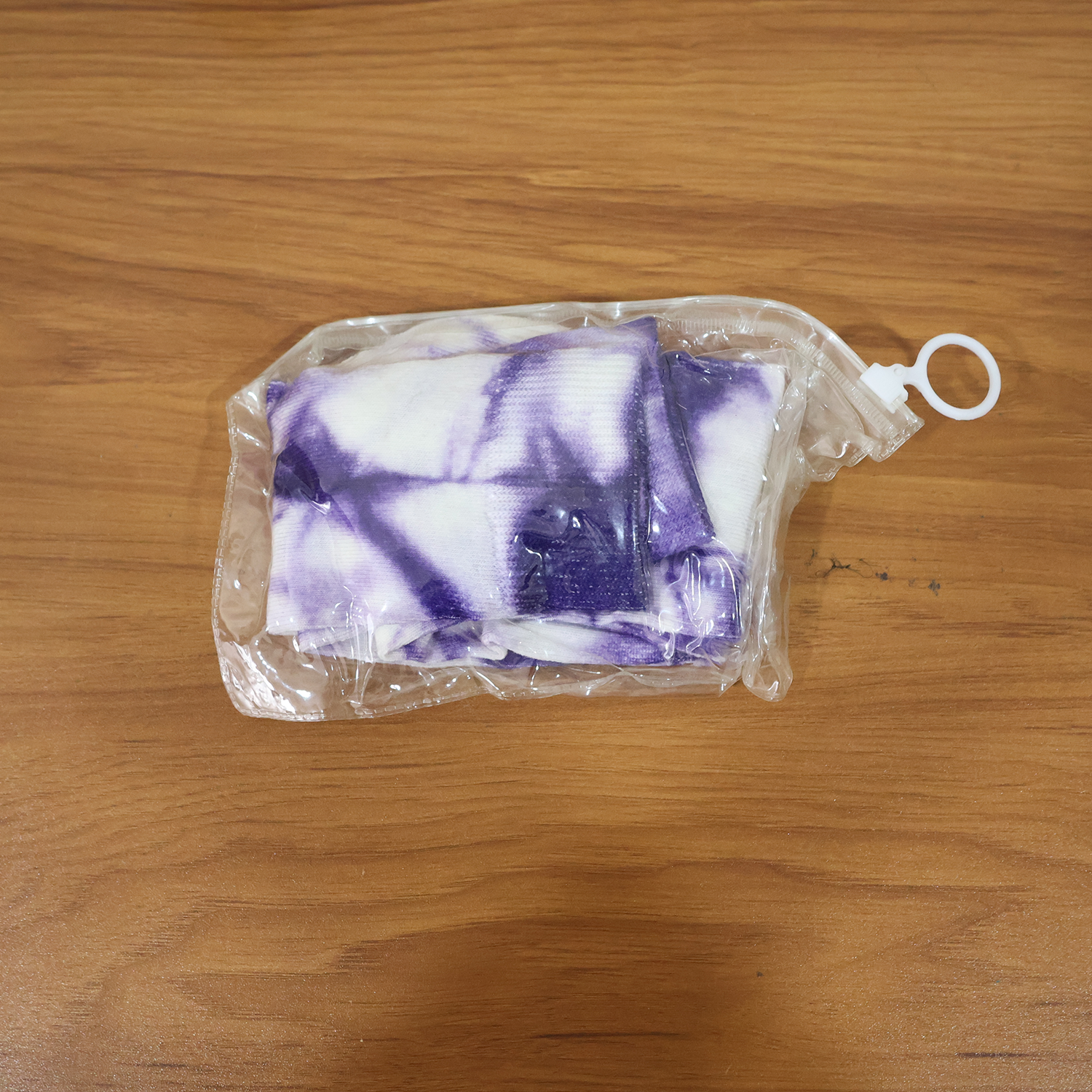 Purple & White Tie-Dye Long Socks (1 Pair)