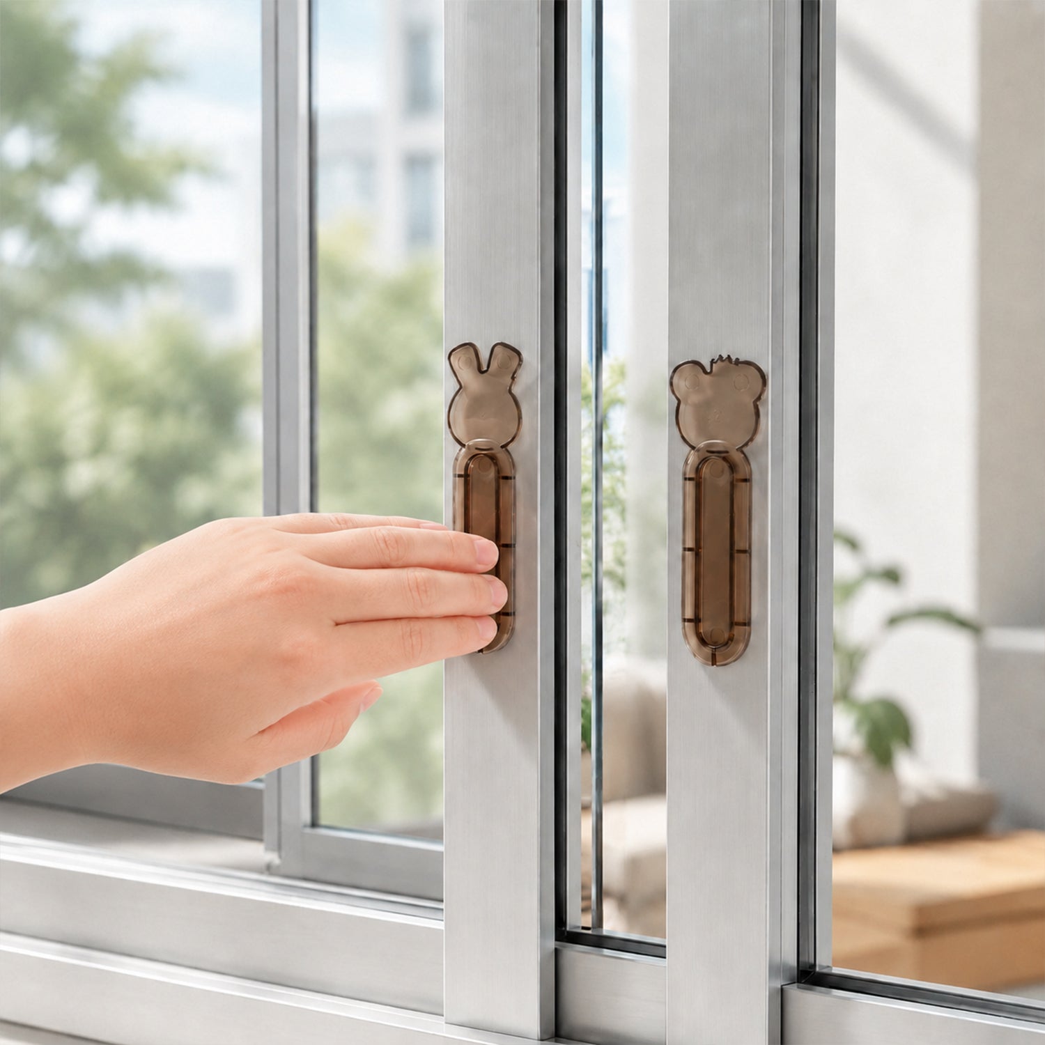 Push Pull Helper Door Handles – Easy Self-Stick Installation, 2 Pack