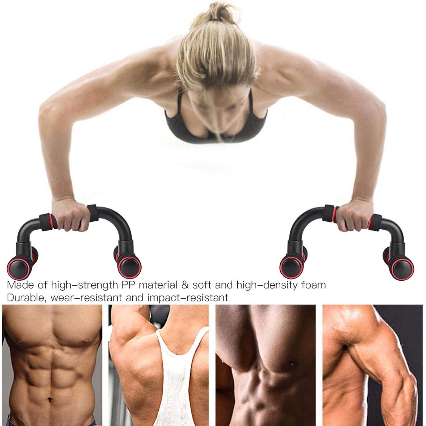 Heavy-Duty Push-Up Bars Stand for Home Workout
