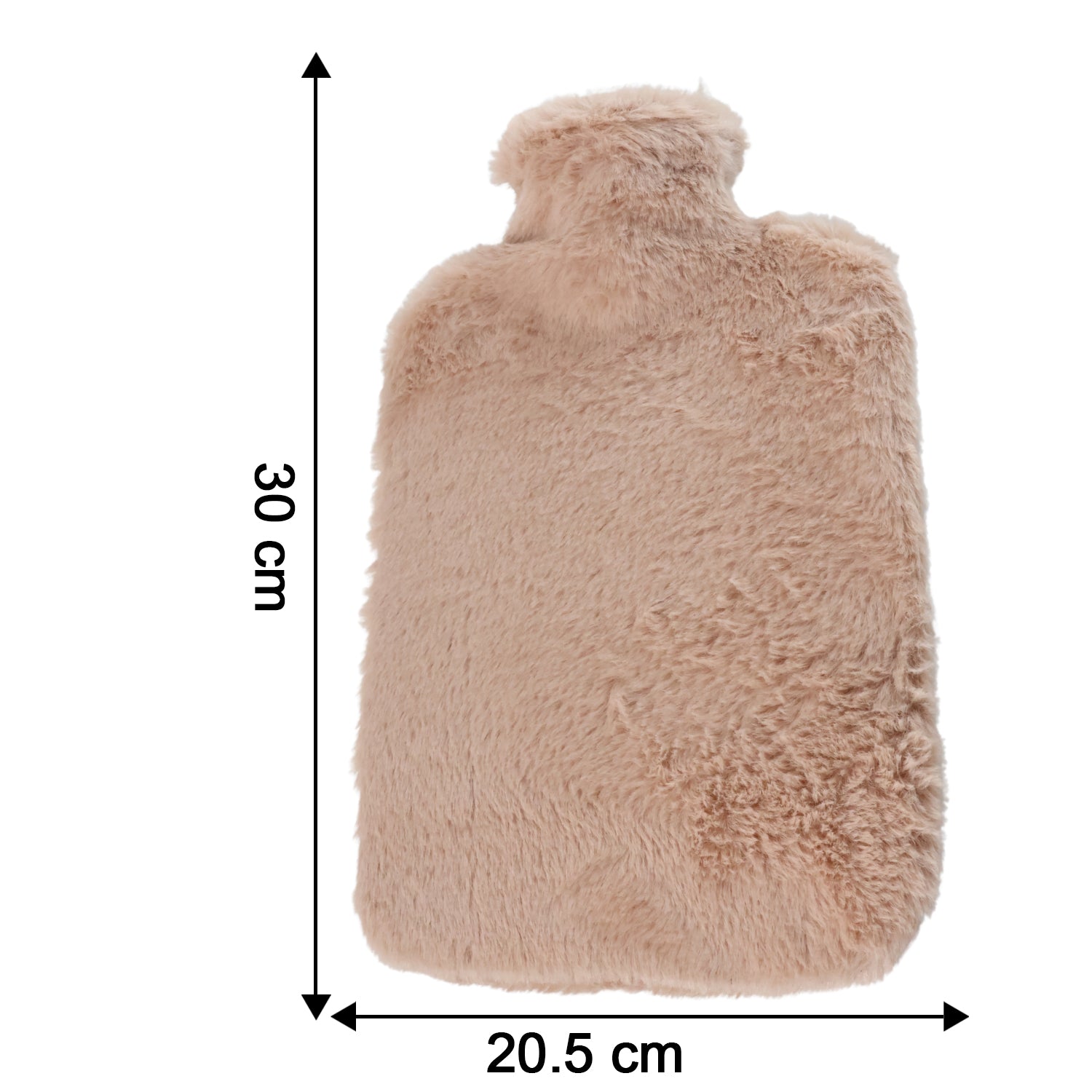 PVC Hot Water Bag with Soft Fur Cover (1 Pc)
