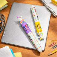 Unicorn 10-in-1 Multicolor Pen for Kids | Cute Cartoon Writing Pen (SET OF 2)