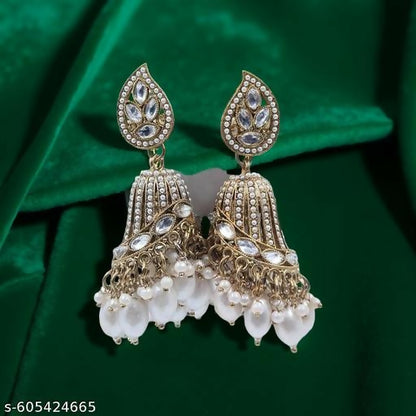 Artificial Earrings For Women Hanging Jhumkas Alloy Jhumki Earring