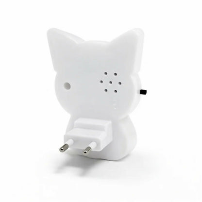 Close-up of smiling dog night light design