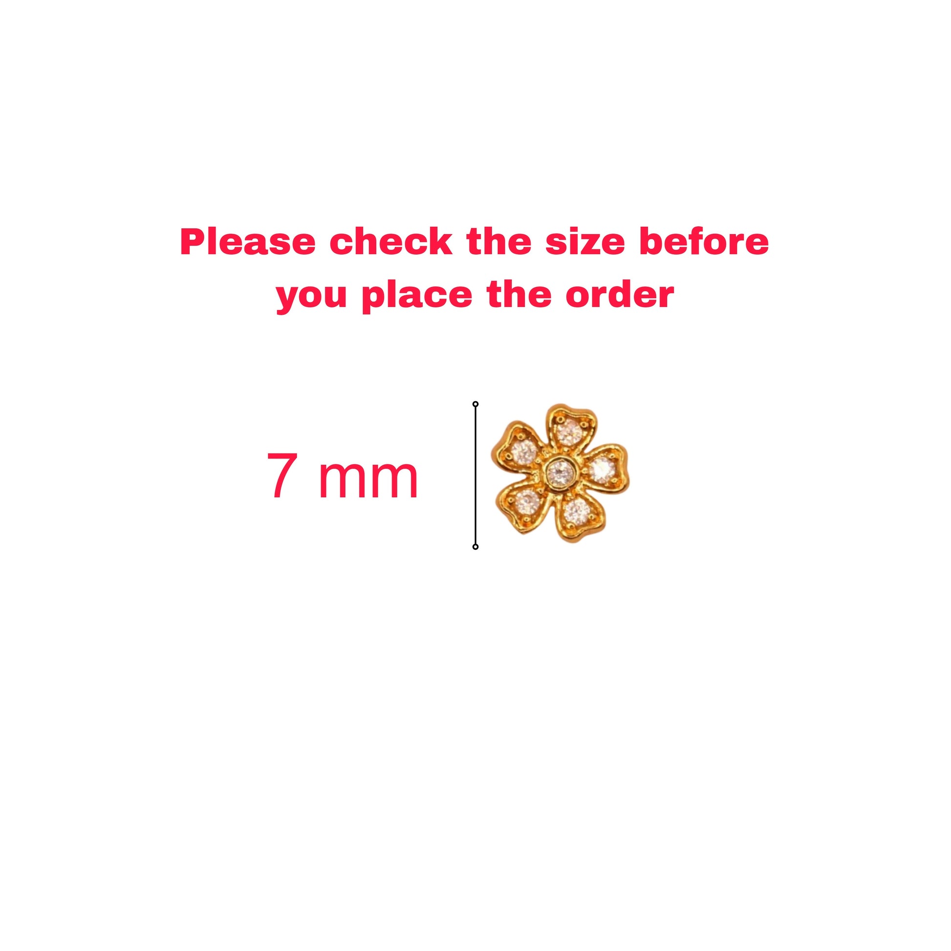 Diamond & Gold Filigree Square Stud Earrings | Floral Design AD for women & girls