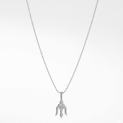 Designer Trishul Chain Pendant for Men Stylish Religious Symbol Necklace