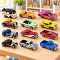 12-Piece Die-Cast Toy Car Set with Assorted Designs for Kids Racing and Collecting