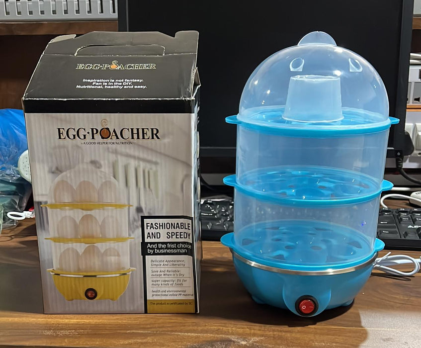 Egg Boiler / Poacher / Cooker / Electric Steamer (3 Layer)