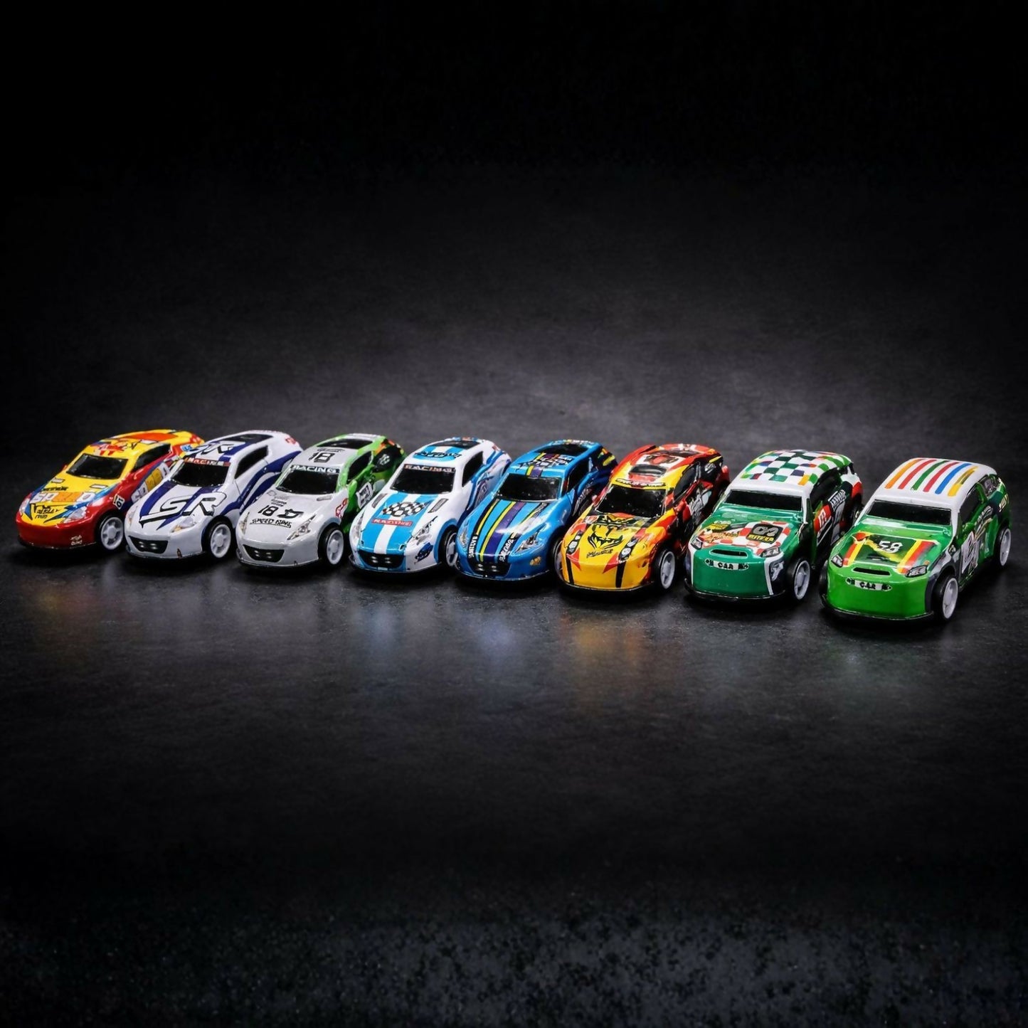 Premium metal racing car 10 pc set