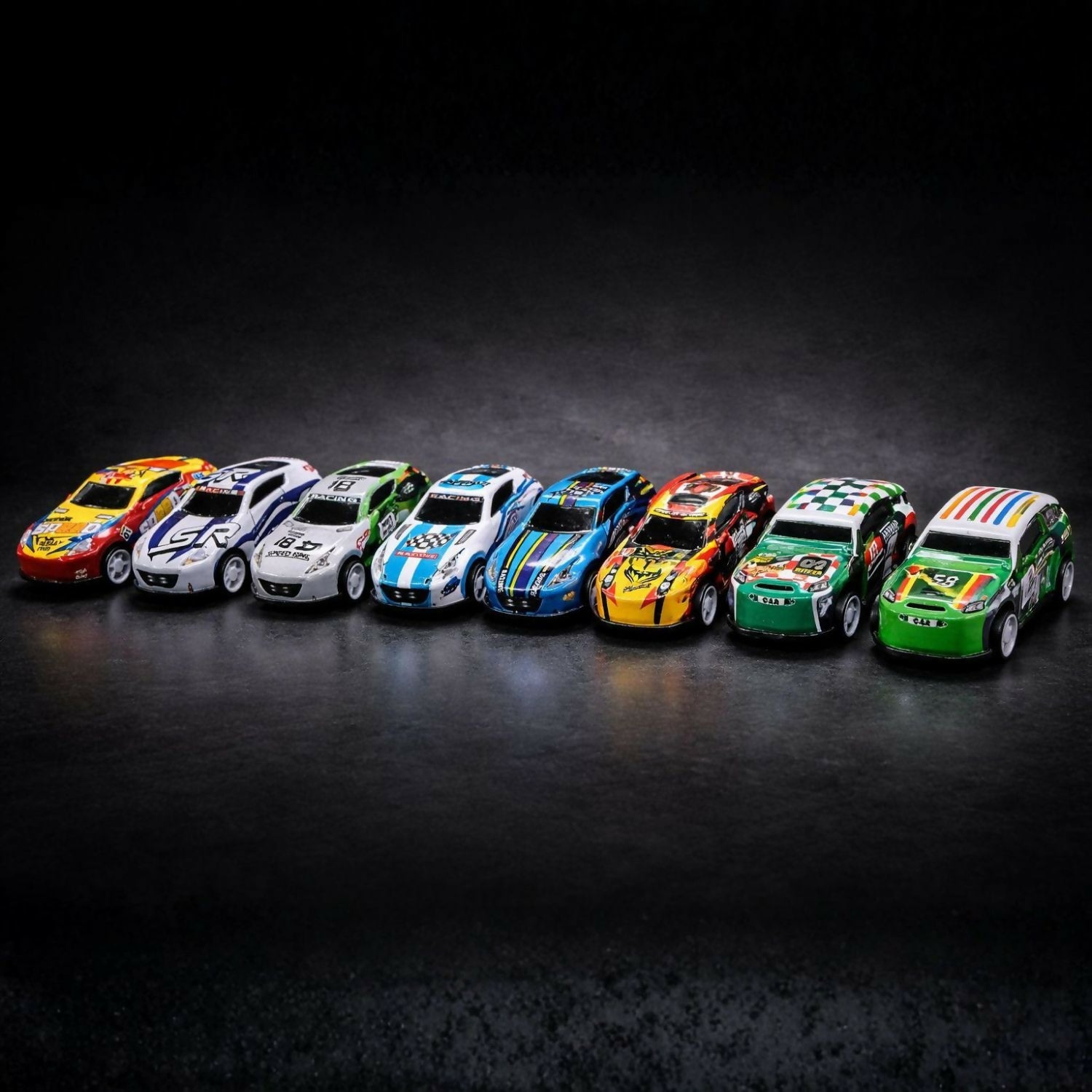 Premium metal racing car 10 pc set