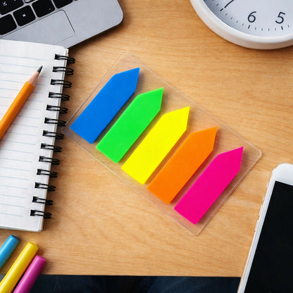 Plastic Self Sticky Index Flags for Office, School – Multicolour (20×5 mm, 100 Sheets, 6 Pack)