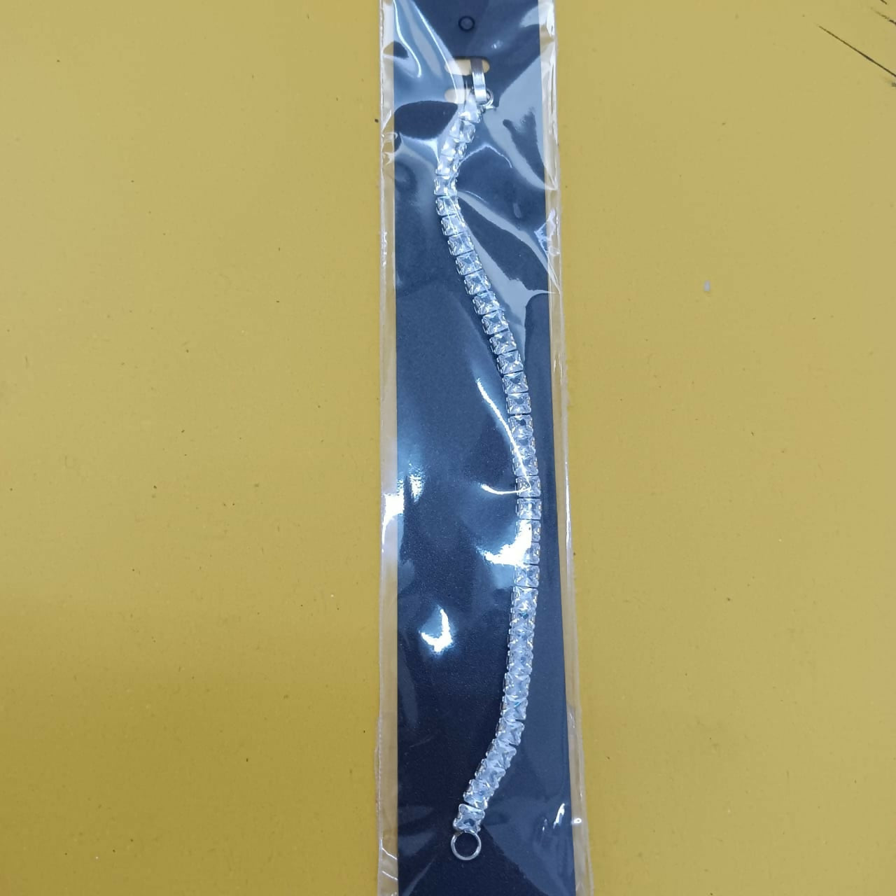 Silver Plated Ad Stone Bracelet