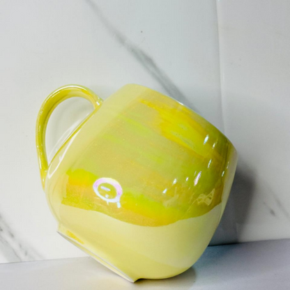 Yellow Superhero Web Action Ceramic Coffee Mug | Glossy Cartoon Character Mug for Kids & Adults | Fun Gift Cup for Tea, Coffee, Hot Chocolate & Milk