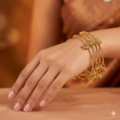 Traditional Kashmiri bangles with detailed craftsmanship