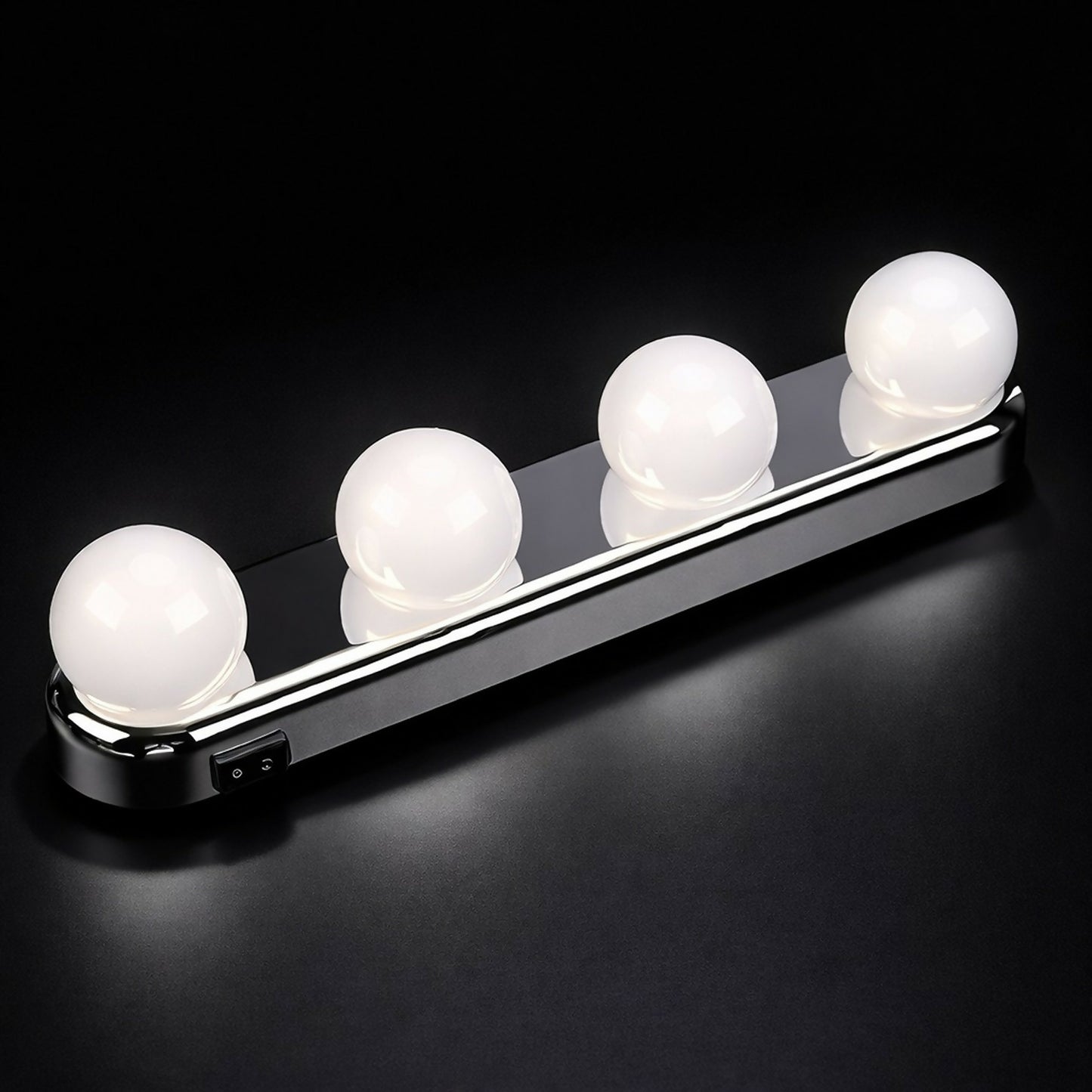 LED Vanity Mirror Lights Strip for Makeup, Dresser & Bathroom – 4 Bulbs