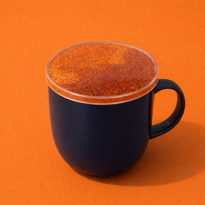 Red Glitter Resin Tea Coaster for Cup & Mug ( MUG NOT INCLUDED)